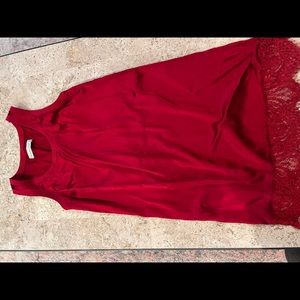 Abercrombie silk lace midi dress